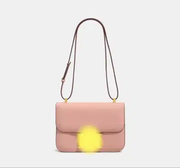 숄더백 벚꽃 핑크 천연 가죽 가죽 h 로고