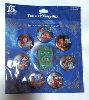 디즈니씨 15주년 / 캔뱃지 세트