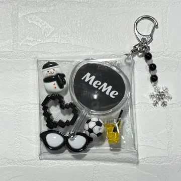 참 포함 부품 가득 파우치 SnowMan 메구로 렌 덕질 멘카라