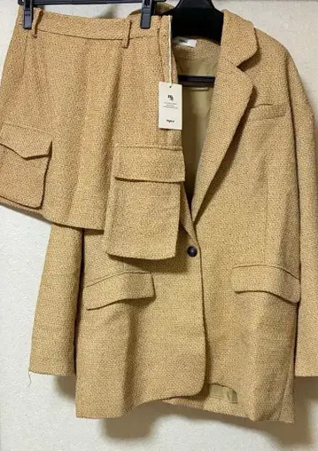 mideal 트위드 오버 자켓 트위드 미니 스커트