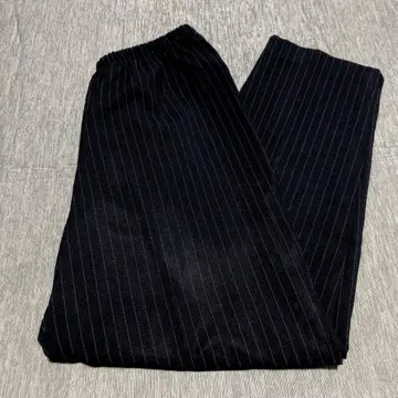 USA제 이지 네이비 스트라이프 슬랙스 허리밴딩