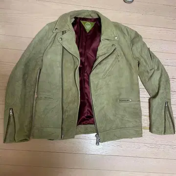 UNSTUDIED 베이지 라이더 자켓