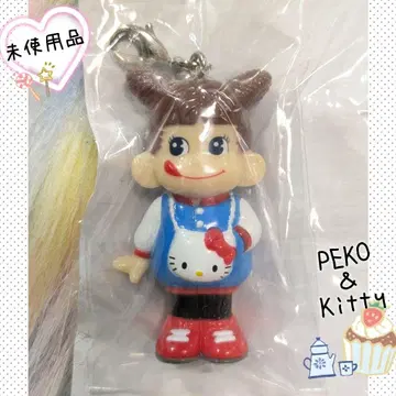 미개봉 페코 & 헬로키티 피규어 인형 참 후지야 / 도쿄역 한정판