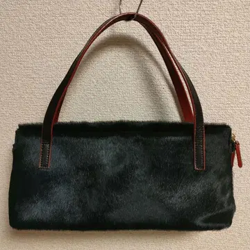 OSAM 오사무 퍼 가죽 핸드백 작음