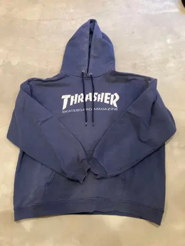 THRASHER 후드티 구제 의류 퍼플네이비 올드 스케이트