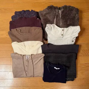 [ 여성용 ] 의류 묶음 판매 10점 아우터 스웨터 스커트 상의