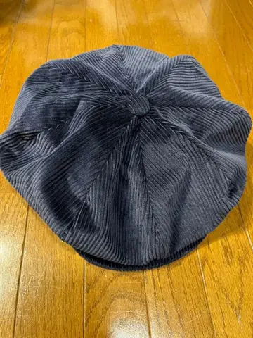 Harma Hats 네이비 코듀로이 헌팅 캡