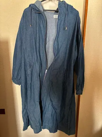 데님 자켓 후드 부착