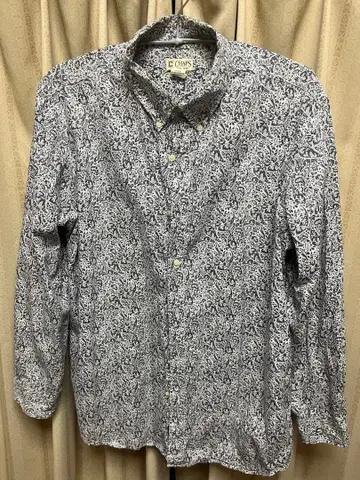 CHAPS 페이즐리 무늬 긴팔 셔츠 XL