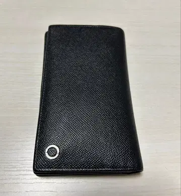 블랙 가죽 장지갑