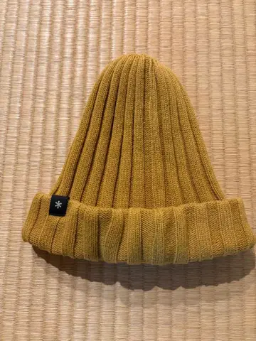 새상품급 Snow Peak 니트 모자 옐로우 컬러