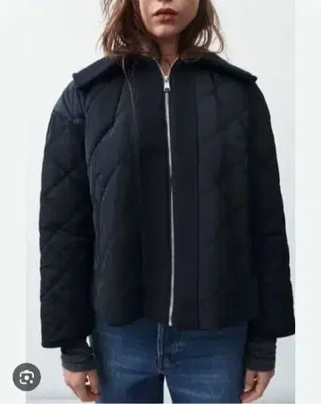 ZARA 대비 퍼프 자켓 퀼팅