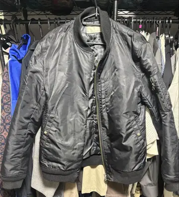 BLUE TORNADO 블랙 MA-1 자켓 L 사이즈