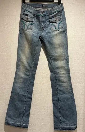 D&G 라이트 블루 플레어 팬츠