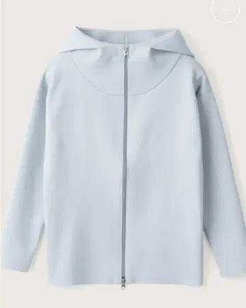 soeju 소쥬 밀라노 리브 니트 후드티 블루 그레이 S 워셔블