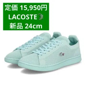 정가 15950엔 새상품 LACOSTE 24cm 스니커즈 민트 그린