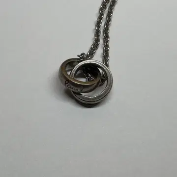 폴스미스 더블 링 목걸이