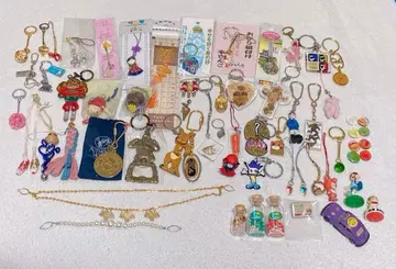 키링 묶음 판매 당시 물건 쇼와 헤이세이 레트로 구슬 기념품 별의 모래