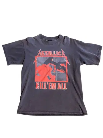 90s METALLICA Kill 'Em All 양면 티셔츠 L