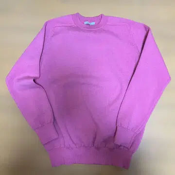 SLOANE 핑크 크루넥 니트