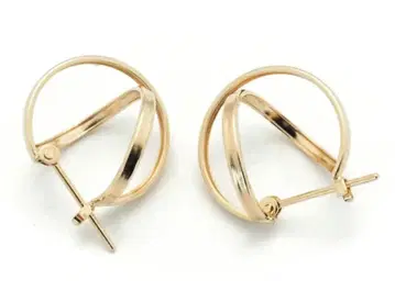 k10 스파이럴 디자인 후프 귀걸이