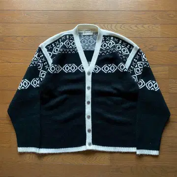 60s Arrow Ski Lodge Acrylic cardigan