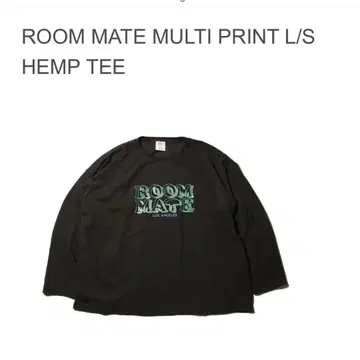 네이탈 디자인 ROOM MATE MULTI PRINT HEMP TEE