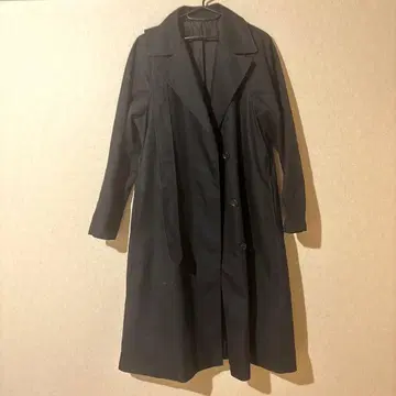 UNIQLO 유니클로 블랙 트렌치코트 롱 기장