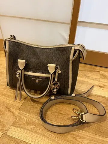 MICHAEL KORS 숄더백 브라운/핑크