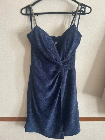 [ JEWELS ] 네이비 라메 드레스 L