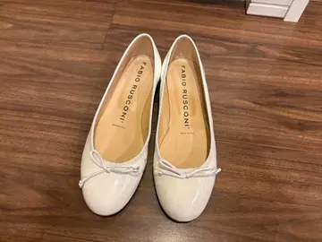 FABIO RUSCONI 화이트 발레 슈즈