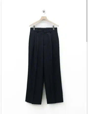ssstein LONG WIDE TROUSERS BLACK