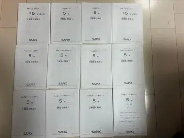 SAPIX 5학년 전년도 테스트 (원본)