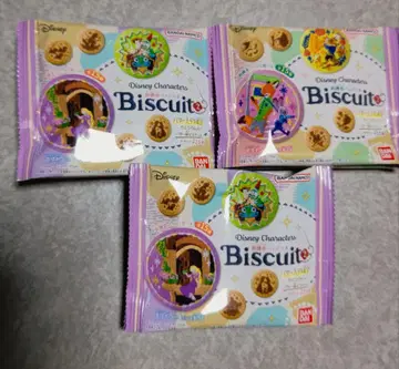 Disney 자수 캔 배지 Biscuit 3팩 미개봉