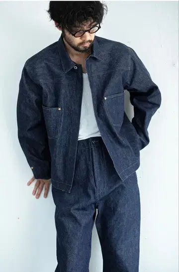 [ NICENESS ] CREAM.L 데님 자켓