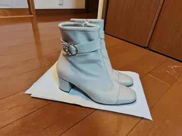 RANDA 2WAY 비쥬 버클 숏부츠 (크림색/베이지)