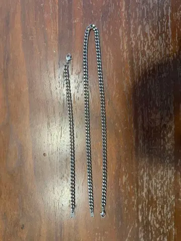 파이텐 티타늄 체인 목걸이 팔찌 세트