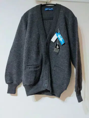 택 포함 새상품 BRICK Man 가디건 L 울 그레이