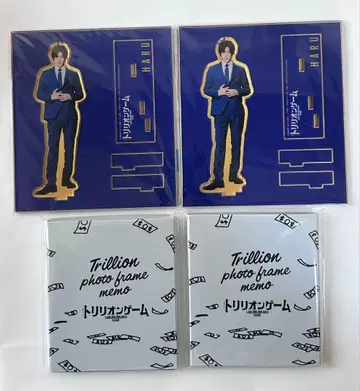 트리리온 게임 텐노지 하루 메구로 렌 아크릴 스탠드 포토 프레임 메모