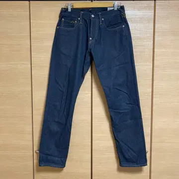 EVISU 스트레이트 데님 다크 블루