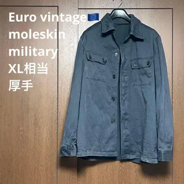[레어] 유로 빈티지 몰스킨 계열 자켓 육중한 블랙