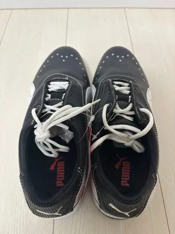 Puma 골프화 블랙 티퍼 와이드 26cm