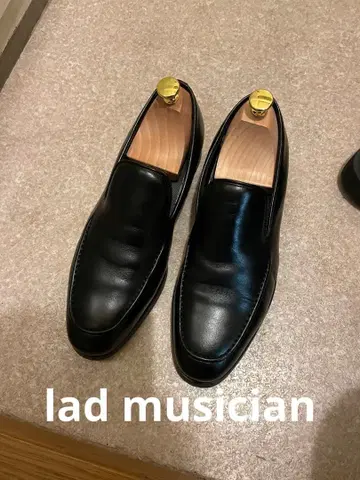 lad musician 블랙 가죽 로퍼