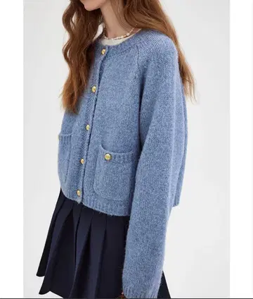 래글런 슬리브 모헤어 니트 가디건 [Fano Studios]