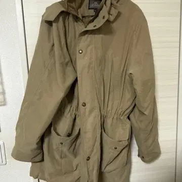 g.selina 카키 모즈 코트 그런지 후드 부착