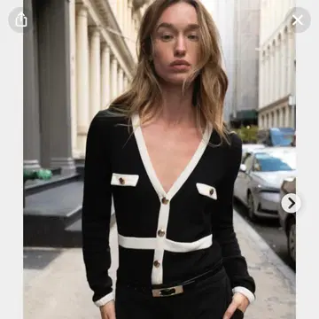 미사용 새상품 Zara 소프트 대비 가디건 L 사이즈