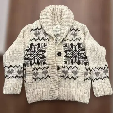 LVS 노르딕 무늬 가디건 F 사이즈 크림