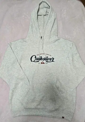 Quiksilver 후드 부착 맨투맨 그레이