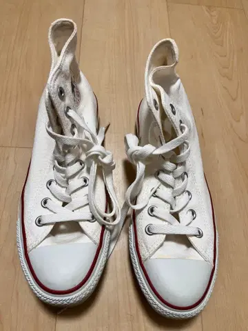 새상품급 CONVERSE ALL STAR 화이트 하이컷 25cm