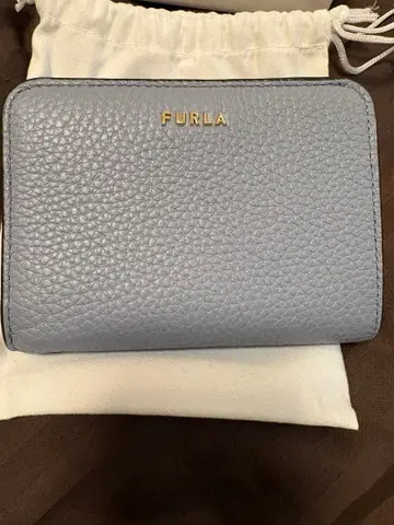 FURLA 접이식 지갑 스카이블루